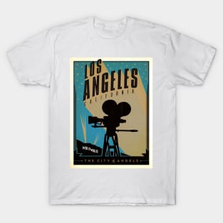 Vintage Travel Poster - Hollywood T-Shirt